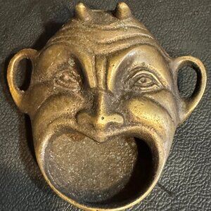 Brass devil ashtray